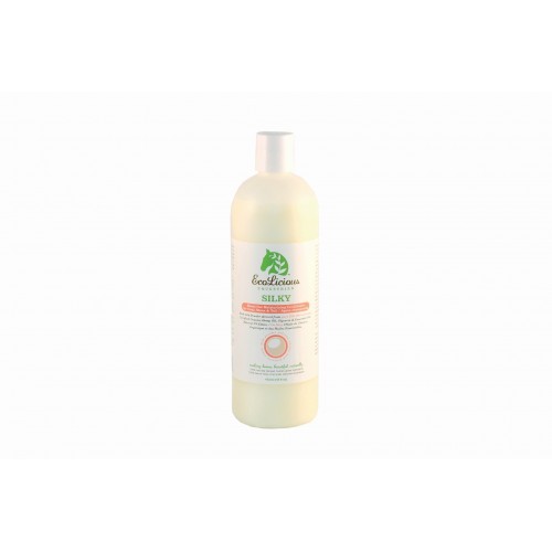 ECOLICIOUS SILKY RINSE OUT COAT, MANE & TAIL CONDITIONER, 472 ML