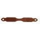 WESTERN RAWHIDE LEATHER SLOBBER STRAP, CHESTNUT WITH BASKETWEAVE TOOLING WESTERN RAWHIDE LEATHER SLOBBER STRAP, CHESTNUT WITH BASKETWEAVE TOOLING