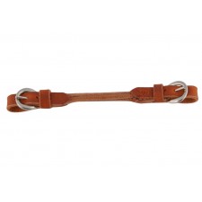 HARNESS LEATHER ROUNDED CURB STRAP