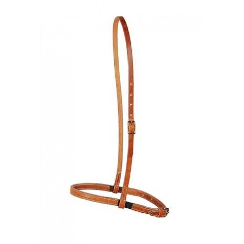HARNESS LEATHER NOSEBAND WITH RUBBER