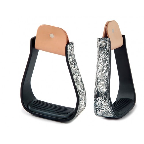 ALUMINUM STIRRUPS WITH LEATHER TREADS ALUMINUM STIRRUPS WITH LEATHER TREADS