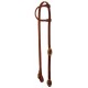 WESTERN RAWHIDE SIGNATURE ONE EAR HEADSTALL WITH BUCKLES, 5/8 INCH, OILED HARNESS LEATHER