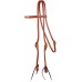 WESTERN RAWHIDE SIGNATURE HARNESS LEATHER BROWBAND HEADSTALL WITH TIES, 5/8"