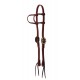 WESTERN RAWHIDE SIGNATURE BUCKLE SERIES DOUBLE EAR HEADSTALL WITH TIES, 5/8 INCH, OILED HARNESS LEATHER WESTERN RAWHIDE SIGNATURE BUCKLE SERIES DOUBLE EAR HEADSTALL WITH TIES, 5/8 INCH, OILED HARNESS LEATHER