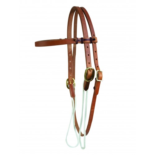 WESTERN RAWHIDE HARNESS LEATHER SLIDING CHEEK BROWBAND HEADSTALL WESTERN RAWHIDE HARNESS LEATHER SLIDING CHEEK BROWBAND HEADSTALL