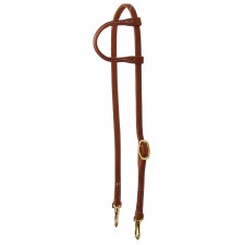 WESTERN RAWHIDE SIGNATURE ONE EAR HEADSTALL WITH SNAPS, 5/8 INCH, OILED HARNESS LEATHER