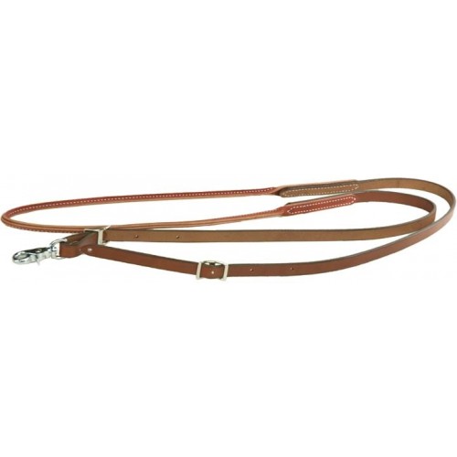 8 FOOT LEATHER ROPING REINS