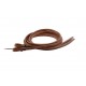 WESTERN RAWHIDE SIGNATURE HARNESS LEATHER REINS WITH WATER LOOPS AND HEAVY ENDS - 5/8" x 8' AND UP