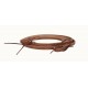 OILED HARNESS LEATHER REINS WITH WATER LOOPS - 1/2" X 7' TO 7' 11''