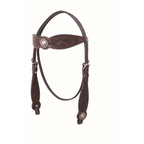 COUNTRY LEGEND ANTIQUE FLORAL & BASKET BROWBAND HEADSTALL