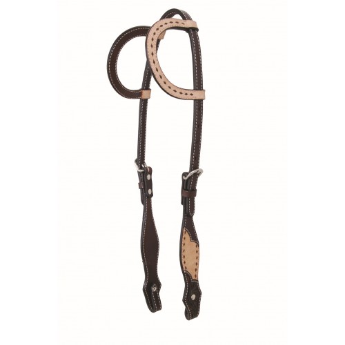 COUNTRY LEGEND ROUGH OUT & BUCKSTITCH ONE EAR HEADSTALL