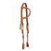 COUNTRY LEGEND ONE EAR DOUBLE PLY HEADSTALL WITH BRAIDED RAWHIDE