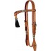 COUNTRY LEGEND DOUBLE PLY BROWBAND HEADSTALL WITH BRAIDED RAWHIDE