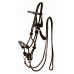 COUNTRY LEGEND ROPE & RAWHIDE BITLESS BRIDLE WITH REINS