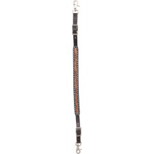 COUNTRY LEGEND TURQUOISE BEADED INLAY WITHER STRAP WITH TURQUOISE BUCK STITCH