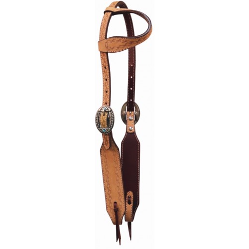 COUNTRY LEGEND BADLANDS BORDER ONE EAR HEADSTALL COUNTRY LEGEND BADLANDS BORDER ONE EAR HEADSTALL