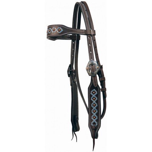 COUNTRY LEGEND DOUBLE CROSS BROWBAND HEADSTALL COUNTRY LEGEND DOUBLE CROSS BROWBAND HEADSTALL