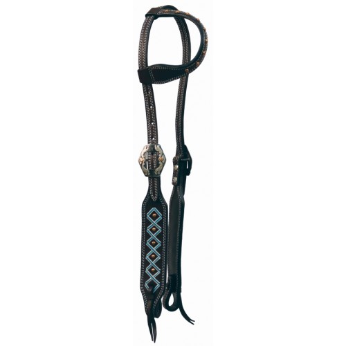 COUNTRY LEGEND DOUBLE CROSS ONE EAR HEADSTALL