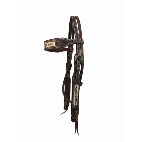 COUNTRY LEGEND NAVAJO BROWN STITCH BROWBAND HEADSTALL COUNTRY LEGEND NAVAJO BROWN STITCH BROWBAND HEADSTALL