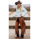 WESTERN RAWHIDE LEATHER COWBOY CHINK
