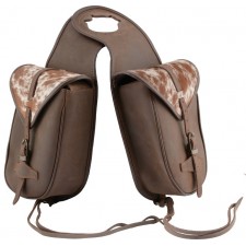 COUNTRY LEGEND SOFT POMMEL BAG, LEATHER WITH COWHIDE