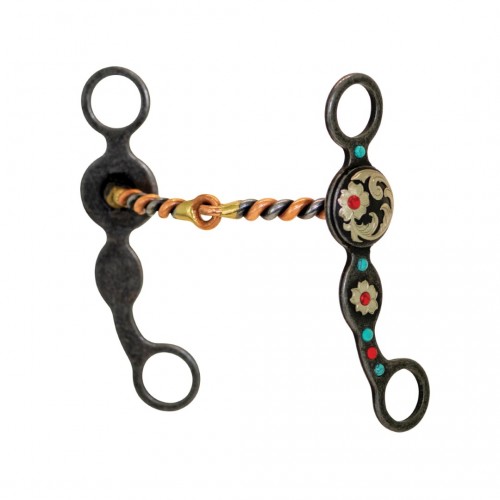 METALAB SOUTHWEST COPPER TWISTED SNAFFLE FLORAL BIT METALAB SOUTHWEST COPPER TWISTED SNAFFLE FLORAL BIT