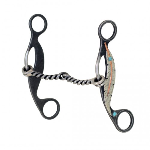 METALAB FEATHER TWISTED SNAFFLE GAG BIT