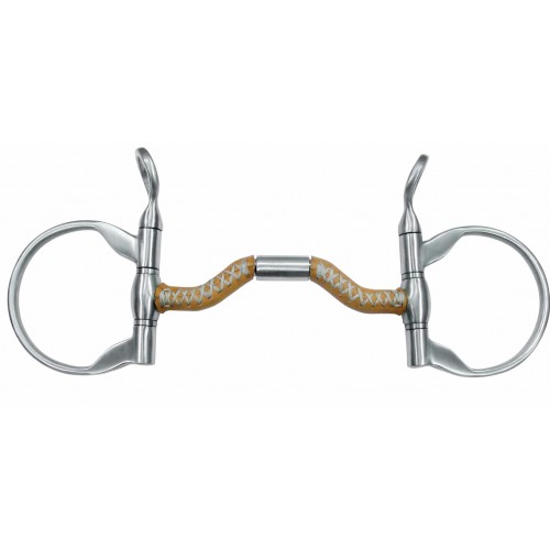 FRANCOIS GAUTHIER CLINICIAN TRANSITION DEE BIT WITH LEATHER COVERED BARS, 5-1/8 INCH