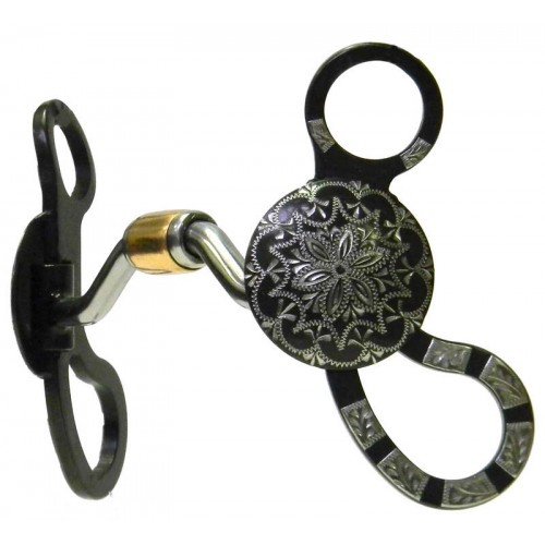 CLASSIC ANTIQUE SANTE FE DAISY HINGED PORT BIT CLASSIC ANTIQUE SANTE FE DAISY HINGED PORT BIT
