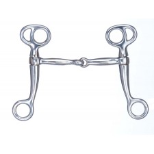 METALAB TOM THUMB SNAFFLE BIT WITH CHROME MOUTH