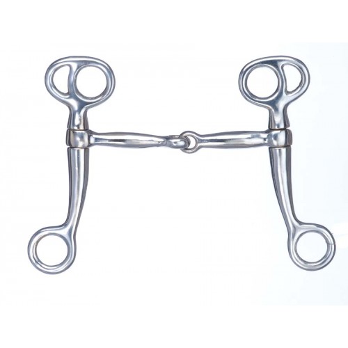 METALAB TOM THUMB SNAFFLE BIT WITH CHROME MOUTH METALAB TOM THUMB SNAFFLE BIT WITH CHROME MOUTH