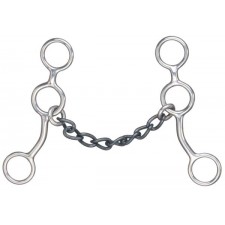 JUNIOR COW HORSE CHAIN GAG BIT