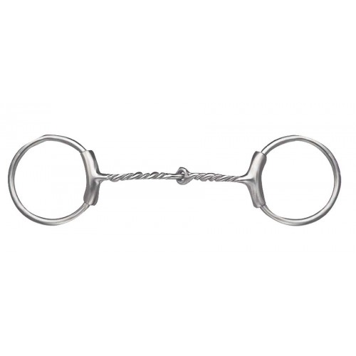 FRANCOIS GAUTHIER BRUSHED STAINLESS STEEL RING SNAFFLE BIT