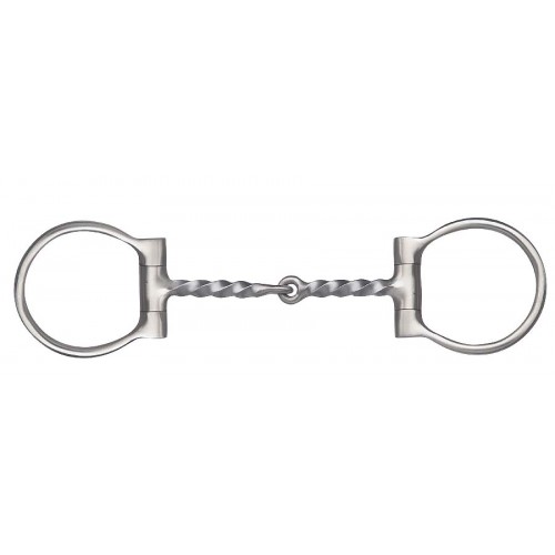 FRANCOIS GAUTHIER BRUSHED STAINLESS STEEL  DEE RING SNAFFLE BIT