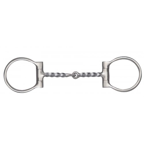 FRANCOIS GAUTHIER BRUSHED STAINLESS STEEL DEE RING SNAFFLE BIT FRANCOIS GAUTHIER BRUSHED STAINLESS STEEL DEE RING SNAFFLE BIT