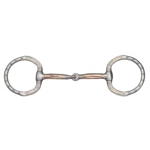 FRANCOIS GAUTHIER BRUSHED STAINLESS STEEL SHOW SNAFFLE BIT