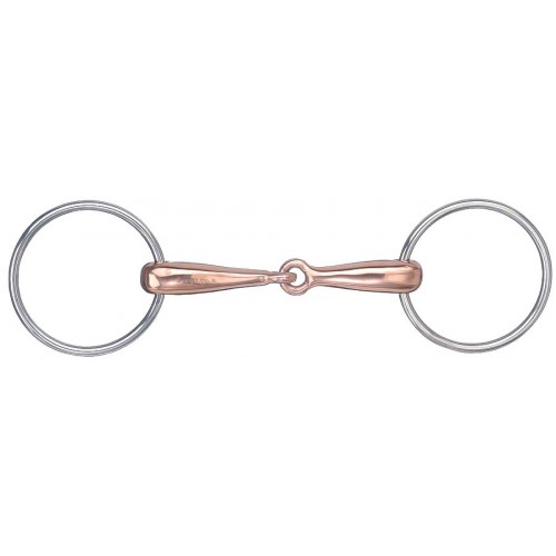 METALAB STAINLESS STEEL HOLLOW COPPER MOUTH SNAFFLE BIT METALAB STAINLESS STEEL HOLLOW COPPER MOUTH SNAFFLE BIT