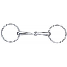 METALAB STAINLESS STEEL HOLLOW MOUTH SNAFFLE BIT