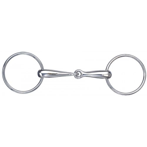 METALAB STAINLESS STEEL HOLLOW MOUTH SNAFFLE BIT METALAB STAINLESS STEEL HOLLOW MOUTH SNAFFLE BIT