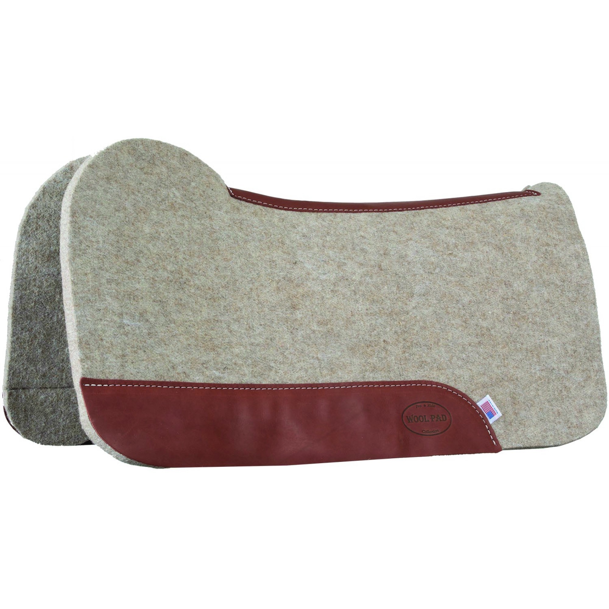 Mustang Heavy Weight 100% Wool Contoured Western Horse Saddle Pad Retail $108 