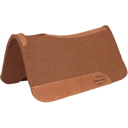 MUSTANG TAN 100% WOOL CONTOURED PAD, 32" x 32" x 1" MUSTANG TAN 100% WOOL CONTOURED PAD, 32" x 32" x 1"
