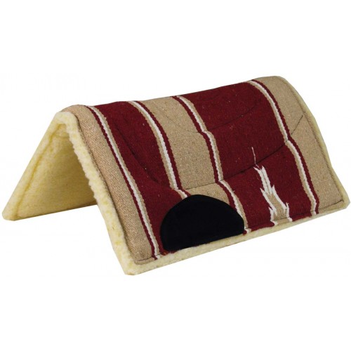MUSTANG PONY NAVAJO/FLEECE SADDLE PAD , 22" x 22" MUSTANG PONY NAVAJO/FLEECE SADDLE PAD , 22" x 22"