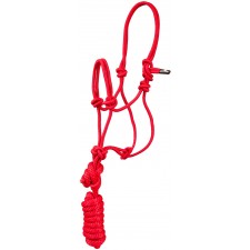 MUSTANG PONY/MINIATURE ECONOMY MOUNTAIN ROPE HALTER WITH LEAD