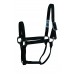 WESTERN RAWHIDE SIGNATURE HALTER WITH ANTIQUE SILVER FINISH HARDWARE, NO SNAP, SOLID COLOUR