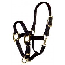HAMILTON 3/4 INCH DELUXE HALTER WITH ADJUSTABLE CHIN AND SNAP AT THROAT