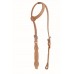 WESTERN RAWHIDE BY JIM TAYLOR PERFORMANCE FLORAL SERIES SCALLOP ONE EAR HEADSTALL