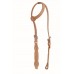 WESTERN RAWHIDE BY JIM TAYLOR PERFORMANCE FLORAL SERIES SCALLOP ONE EAR HEADSTALL