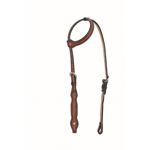 WESTERN RAWHIDE BY JIM TAYLOR PERFORMANCE DIAMOND SERIES SCALLOP ONE EAR HEADSTALL WESTERN RAWHIDE BY JIM TAYLOR PERFORMANCE DIAMOND SERIES SCALLOP ONE EAR HEADSTALL