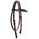 WESTERN RAWHIDE BY JIM TAYLOR PERFORMANCE CHEVRON SERIES BROWBAND HEADSTALL