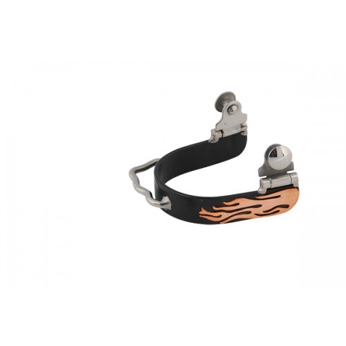 METALAB BLACK SATIN FLAME BUMPER SPUR WITH 3/4" BAND